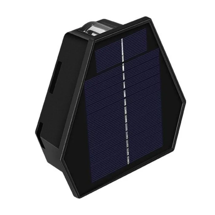 מנורת קיר אפ דאון סולארי מוגן מים - 3 לדים