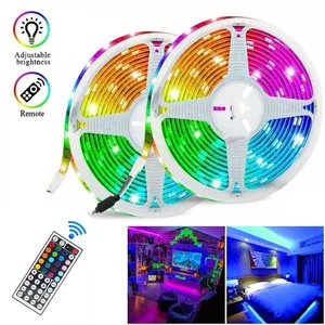 LED STRIP LIGHT, פס לדים צבעוני עם שלט מוגן מים - 5 מטר