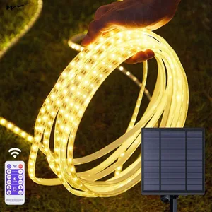 סרט לד מוגן מים סולארי לבן חם - 10 מטר