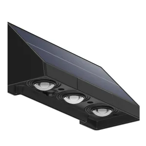 תאורה סולארית דאון עם 3 עדשות לד COB